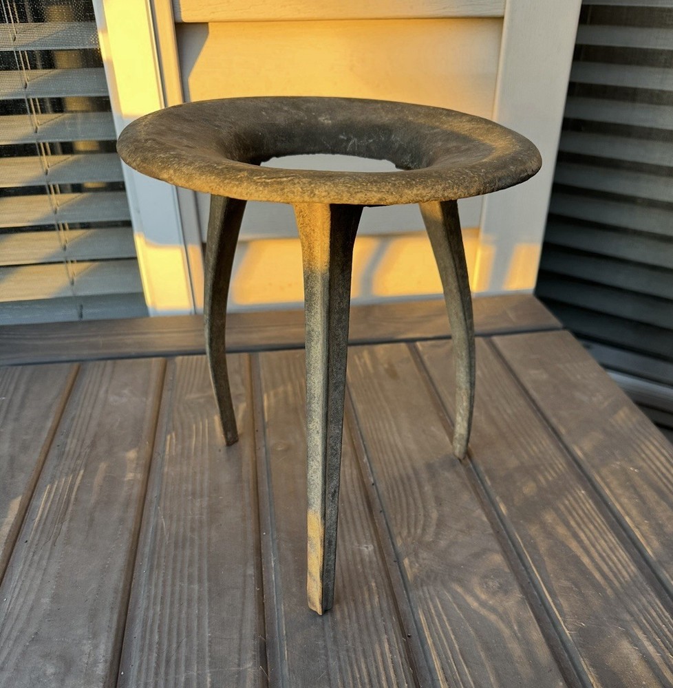 antique Cherry Burrell Dairy Milking Stool