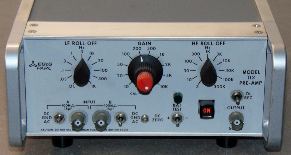 EG&G PARC MODEL 113 PAR Pre-Amp Amplifier