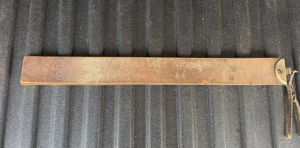 Vintage Bavarian Shell Leather Sharpening Strop For Particular Razors