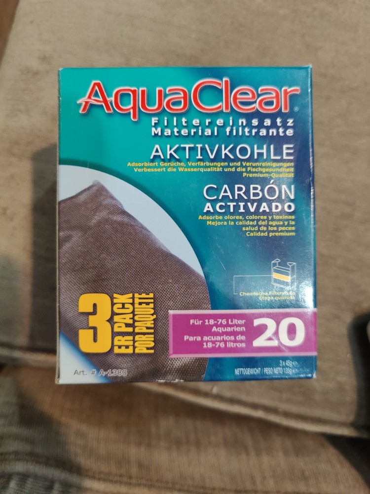 Aqua Clear AquaClear 20 Activated Carbon Inserts, Aquarium Filter Replacement...
