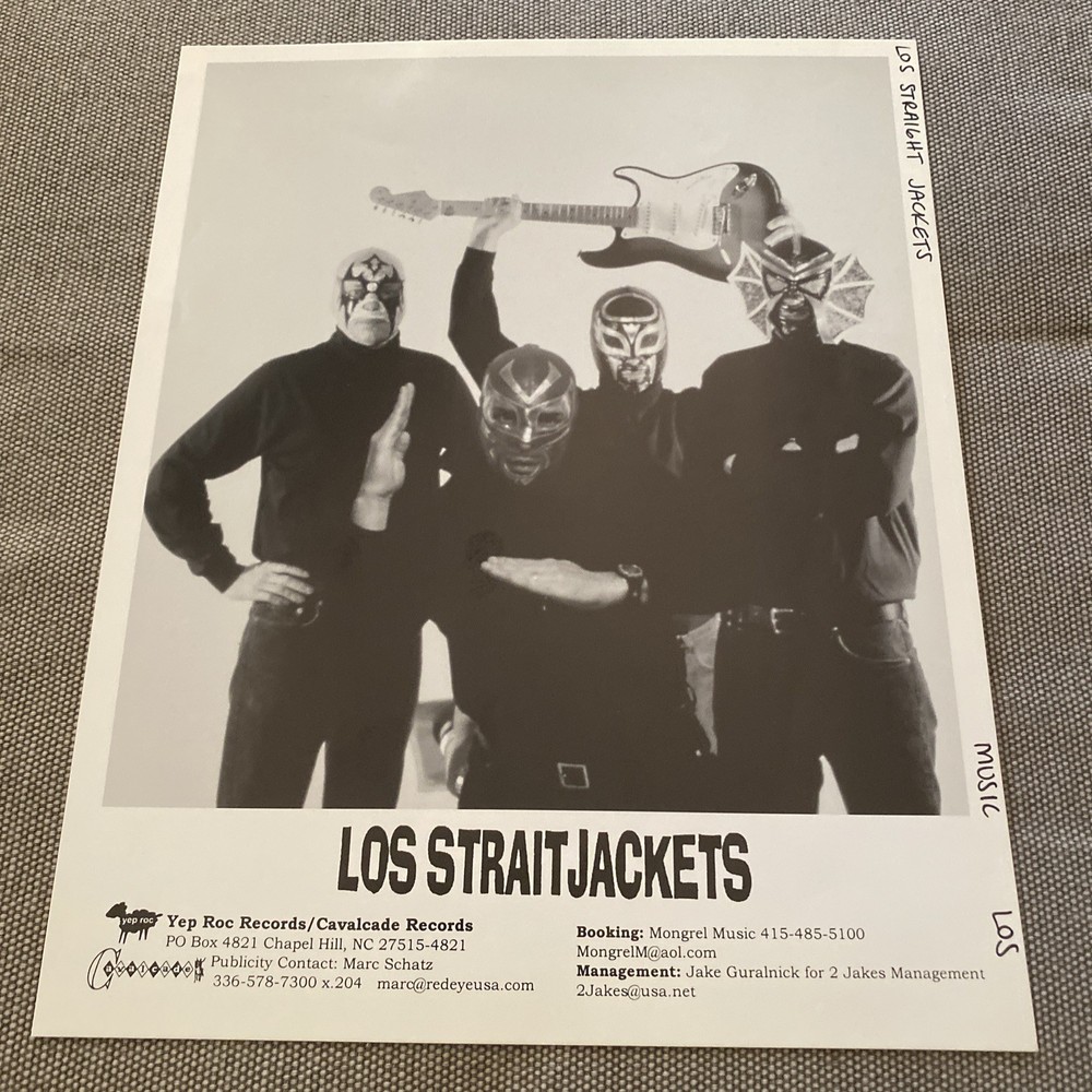 Los Straitjackets Press Photo 8x10”. See Description.