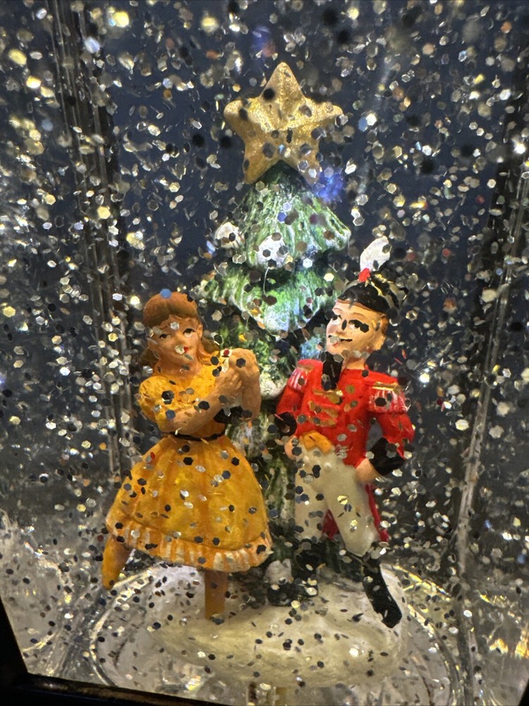 RAZ Imports Santa Decorating Tree Lighted Water Lantern Lighted