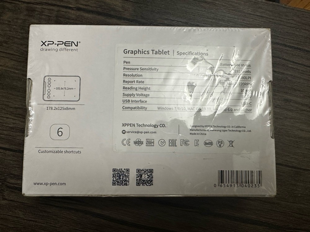 XP-Pen Deco mini4 Graphics Tablet - 8192 Levels Pen - NIB - Mac/Win/Android
