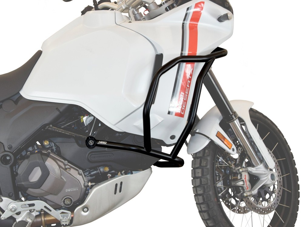 CRASH BARS HEED Ducati DesertX - Upper + water pump protection - black