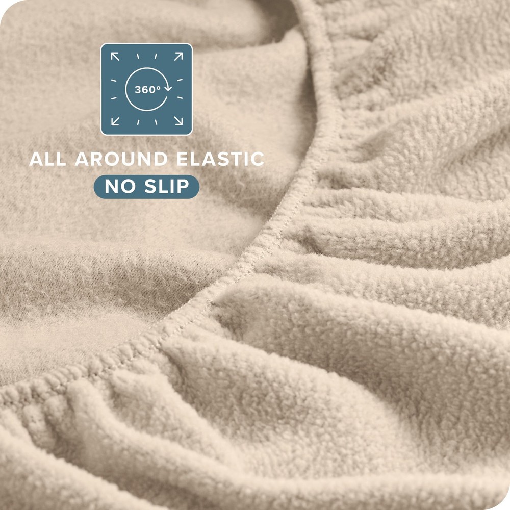 Plush Lightweight Split Head Flex King 4 Piece Sheet Set OEKO TEX Certified