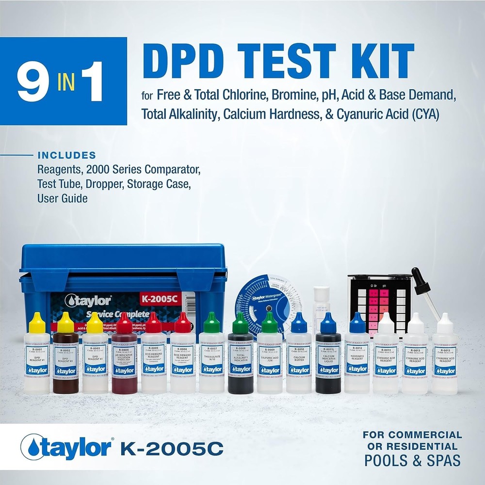 Easy-to-Use Pool Water Kit - High Range Reagents