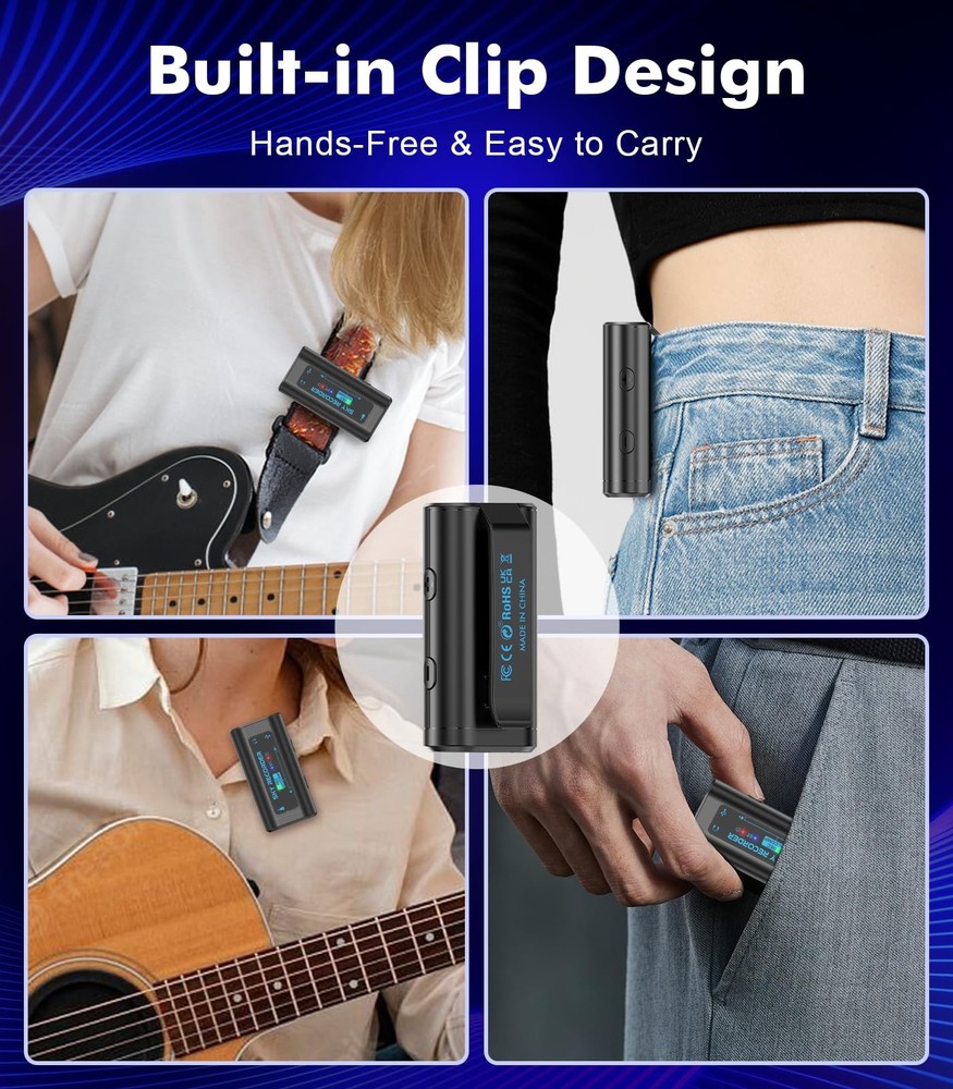 Guitar Audio Interface Pocket Internal Recording Sound Card with Bluetooth, I...