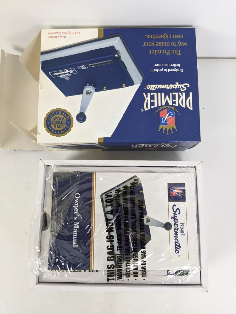 PREMIER Supermatic Cigarette Injector Machine Makes 100mm Regular & King #2