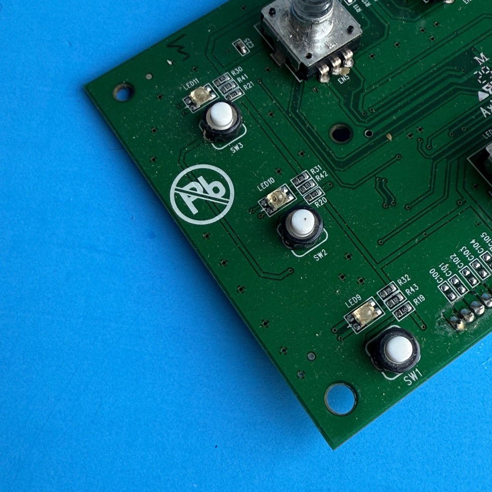 M-AUDIO AXIOM AIR 49 MIDI Controller Part Lighted Control Knob Encoder Board PCB