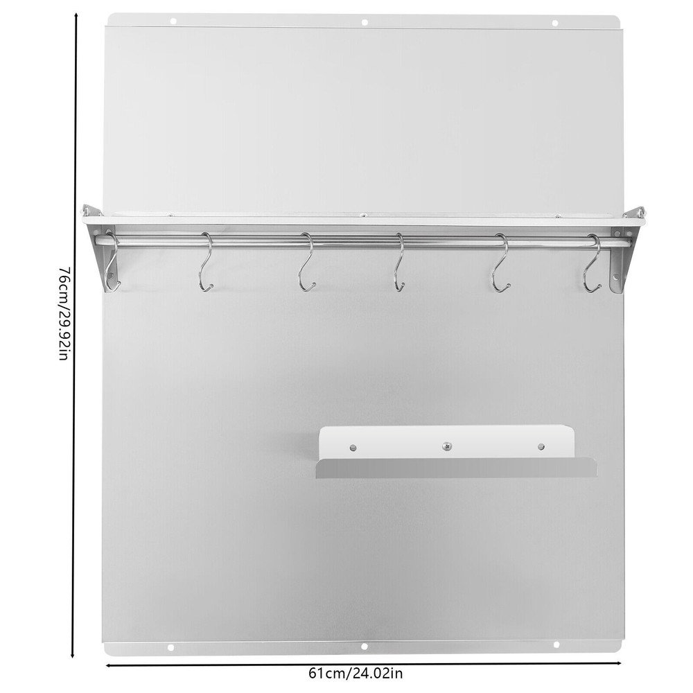 Stylish Range Backsplash with Storage Shelf for Easy Wall Mounting
