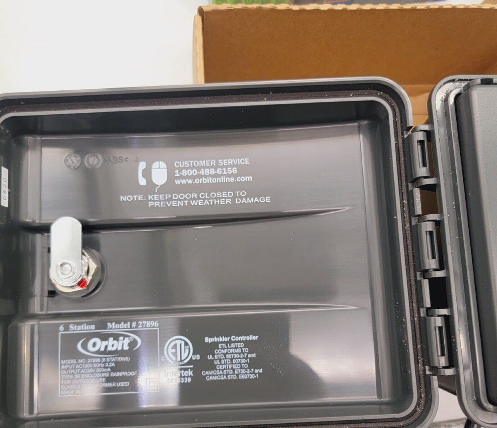 Orbit 6-Station Sprinkler Timer 3 Programs w/ Easy-Set Logic 57896 NEW