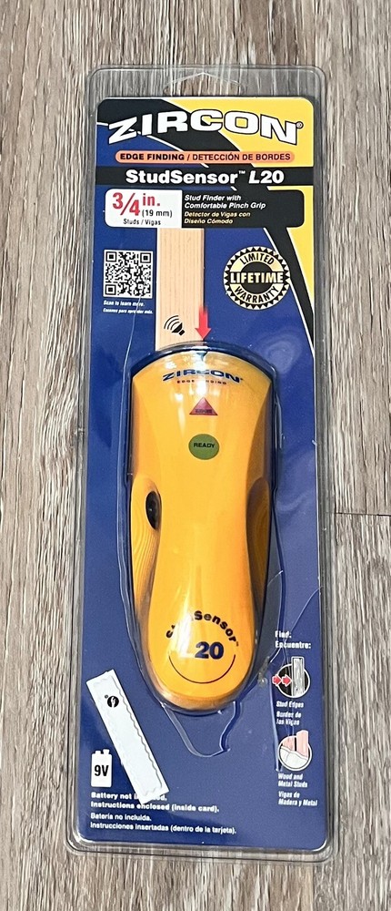 Zircon Stud Sensor L20 Edge Finding Comfortable Pinch Grip Smooth Glide Pad