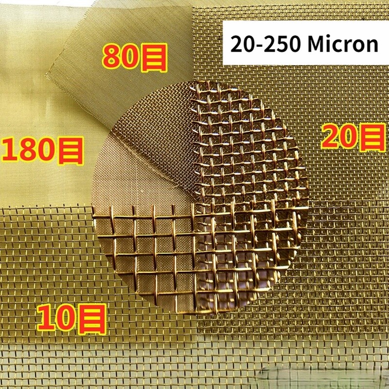 Pure Brass Mesh Dense Filter Woven Wire Screen Net EMF Shielding DIY Craft Art