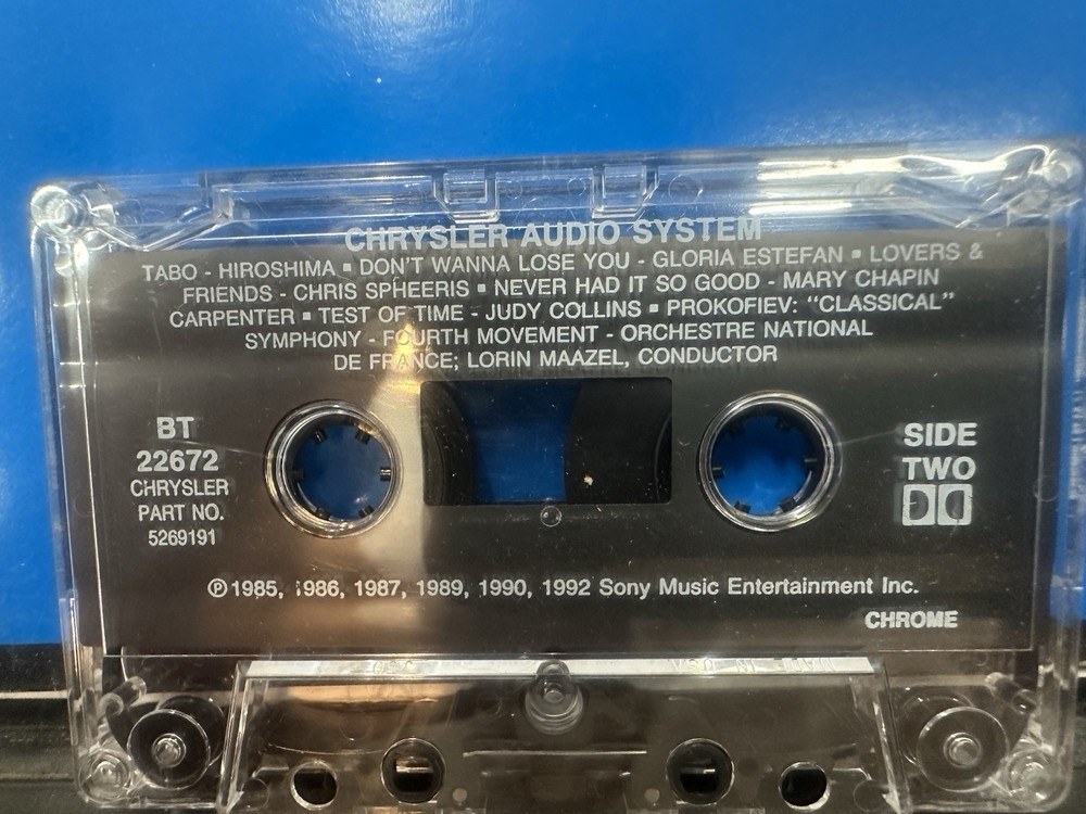 Chrysler Cassette Demo Tape