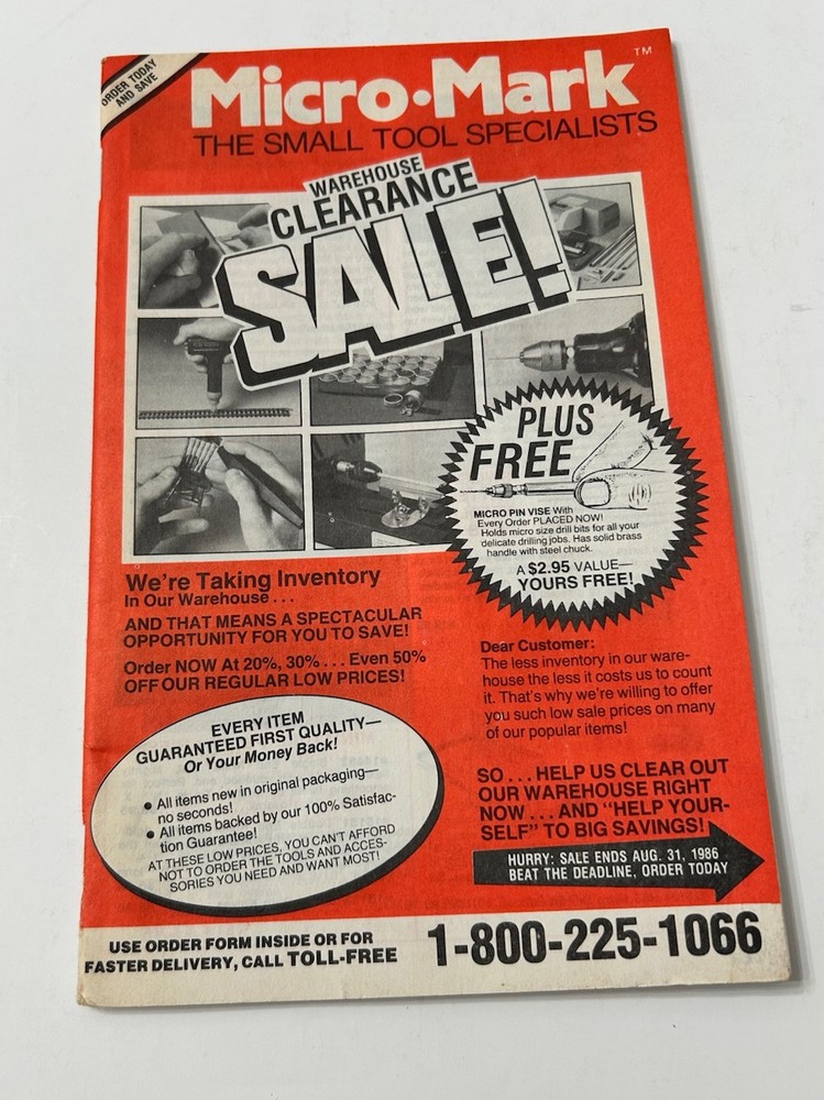 3 Micro•Mark Small Tool Specialist Catalogs 1986 / 1987