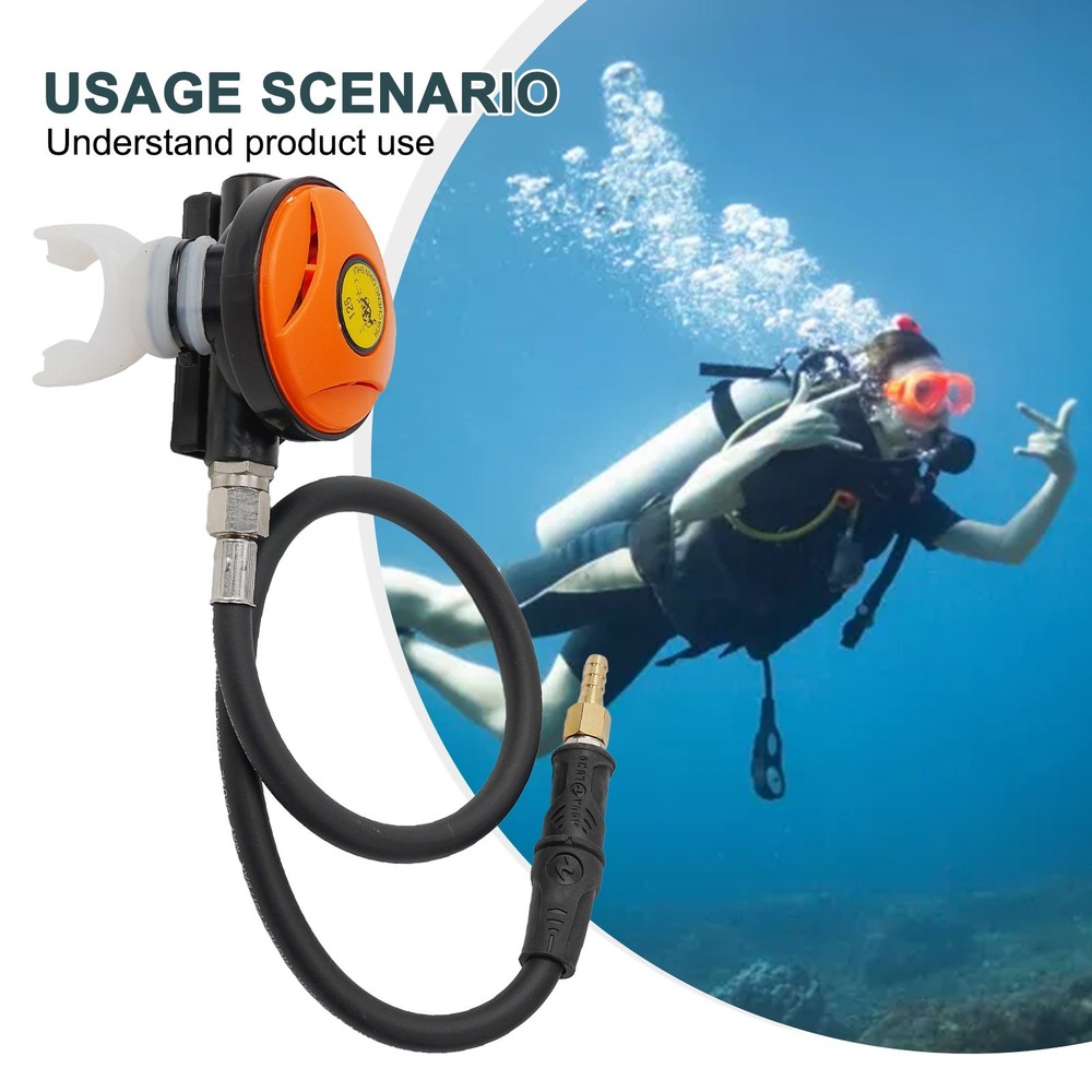 1Pcs Explorer Scuba Diving Stage Regulator Dive Octopus Hookah Hose 145PSI Tools