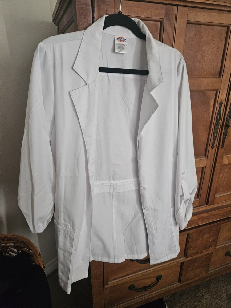 Dickies White Lab Coat 