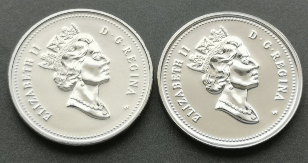 *** CANADA 5 CENTS 1998 W + 2000 W ** FROM MINT SETS ***