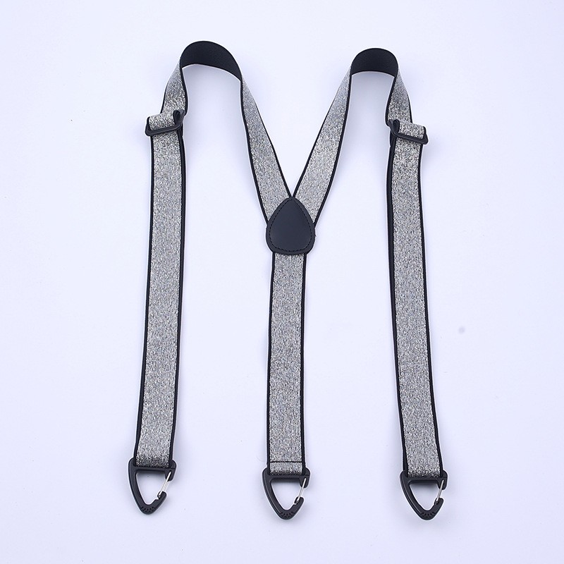 Triangular Hook Braces Y-shaped 3-clip Adjustable Suspenders Elastic Non-slip