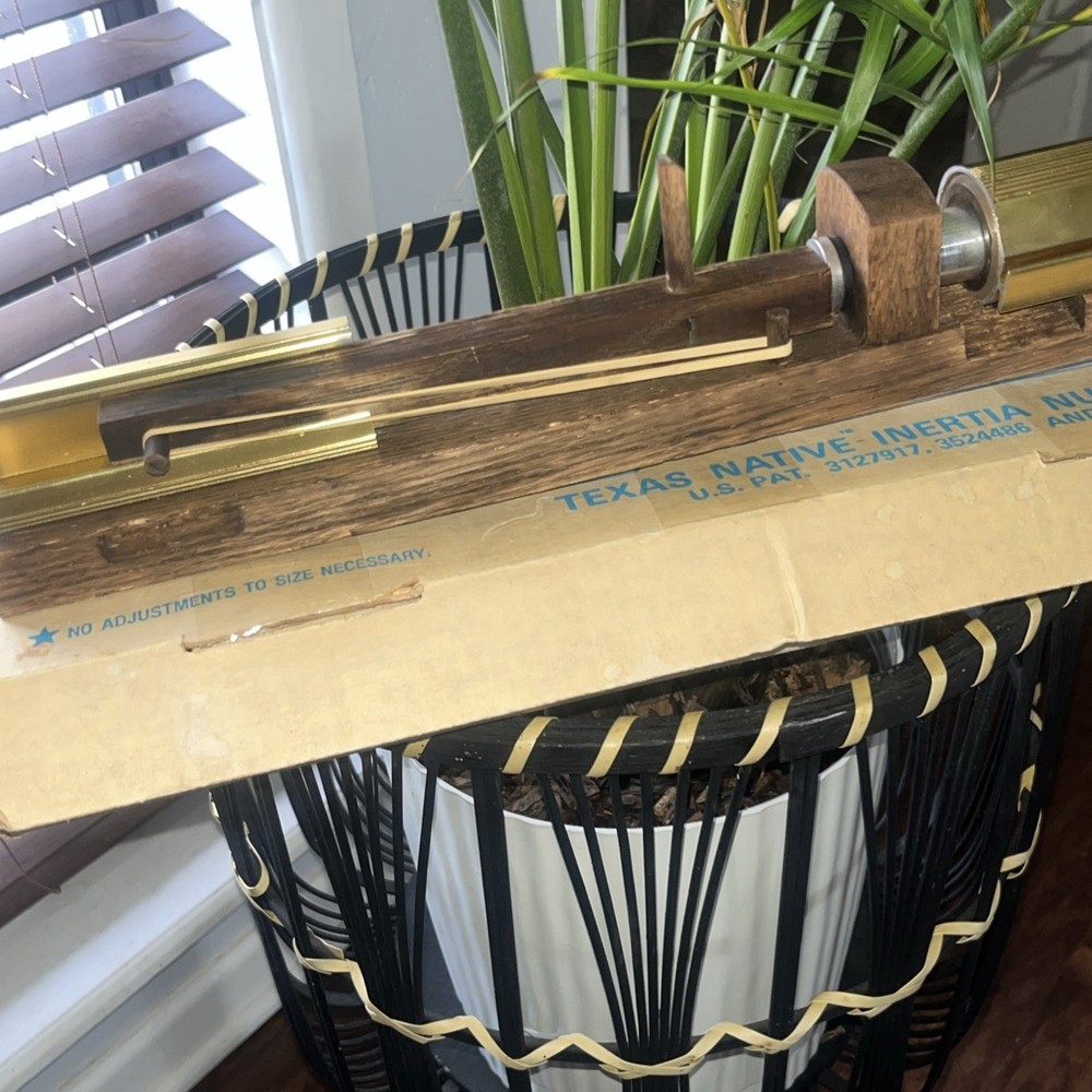 Vintage TEXAS NATIVE INERTIA NUTCRACKER MODEL #7141 Original Box & Instructions