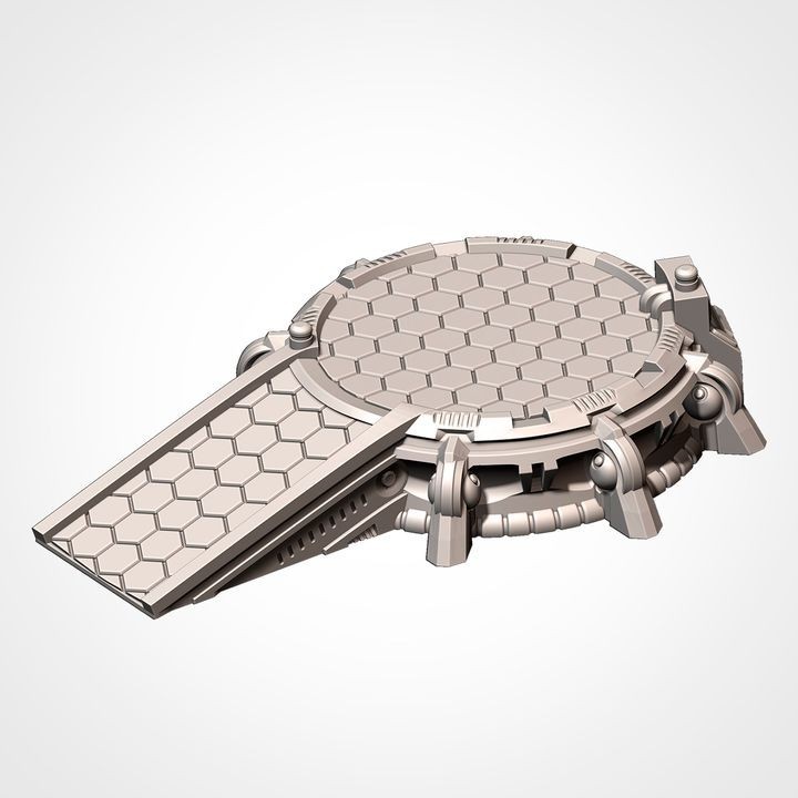 Xenos Landing Platform - Wargaming Terrain - Sci-fi Greater Good