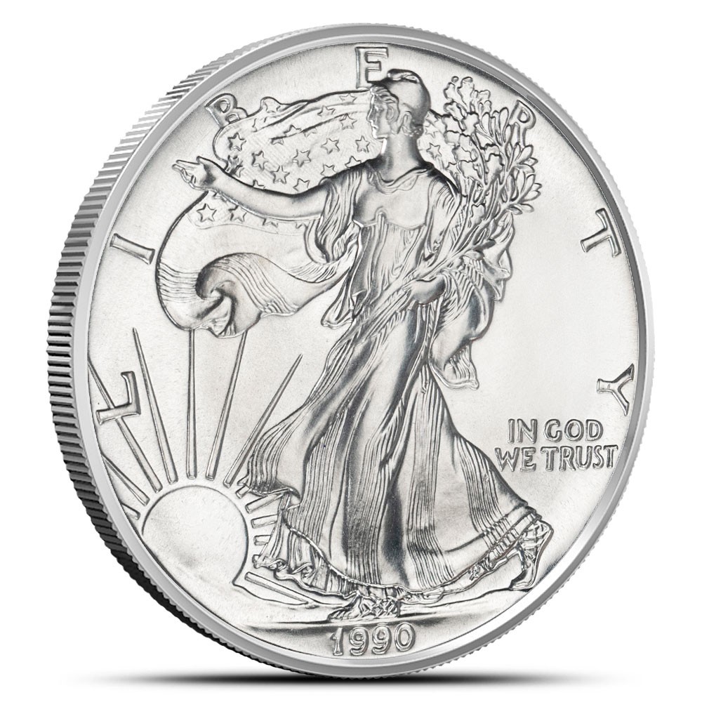 1990 1 oz American Silver Eagle Coin