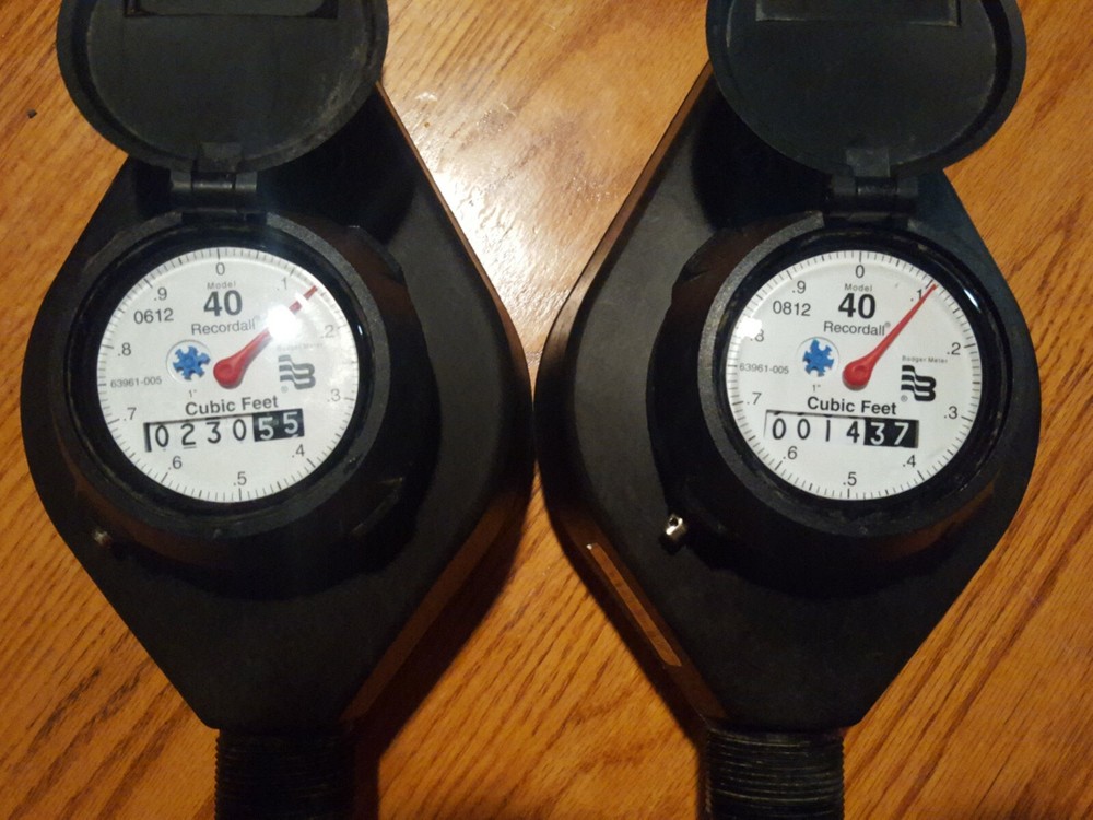 BADGER METER, WATER METER, NSF-61, RECORDALL MODEL 40,