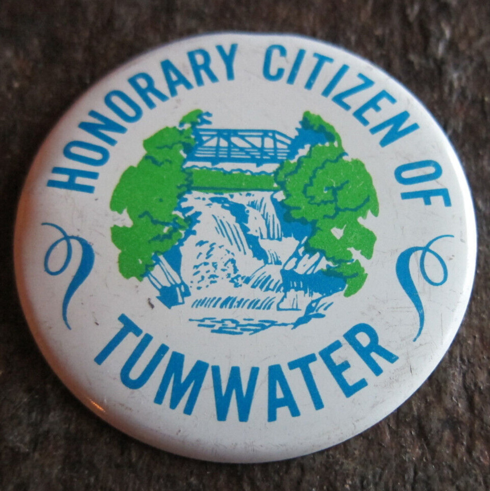 Tumwater Wa Honorary Citizen Pin back button