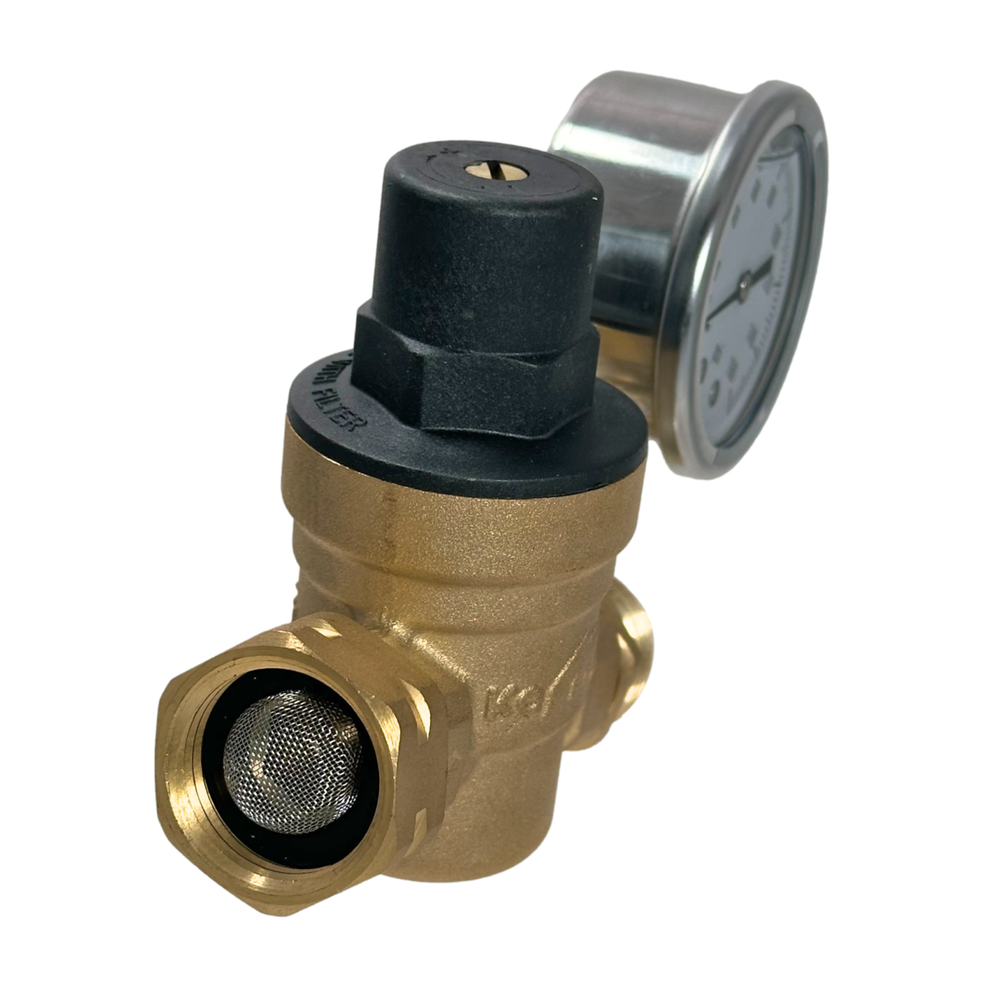 1 Piece XFITTING 3/4" Water Pressure Regulator with Gauge