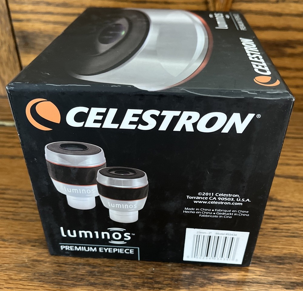 Celestron Luminos 23mm - 2” Eyepiece Box Model 93434 Empty Box Only for Storage