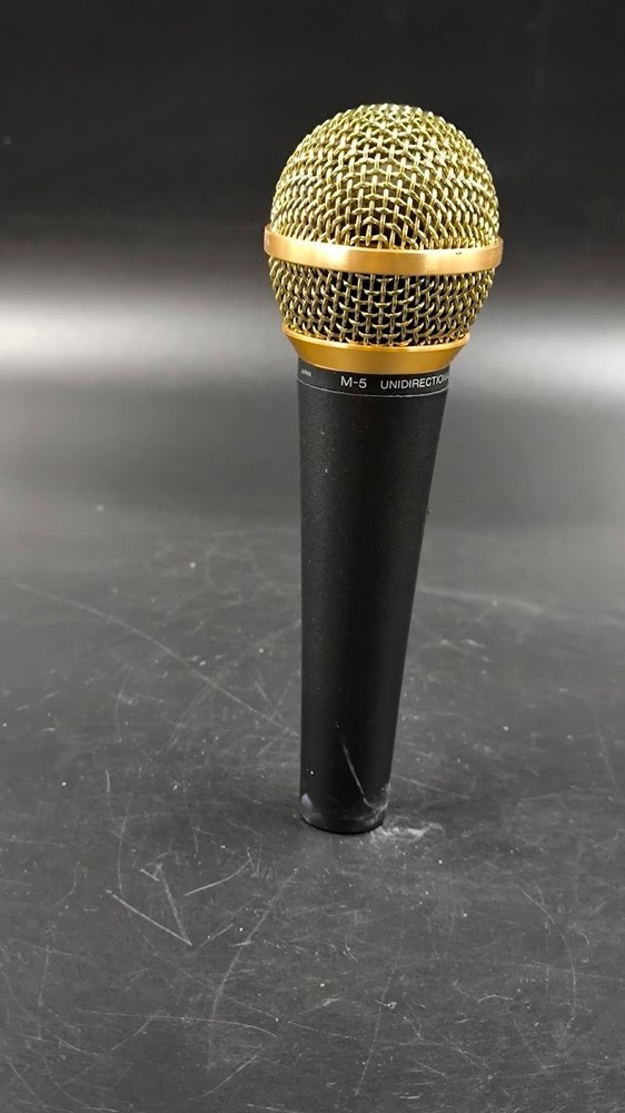 Fostex M-5 Unidirectional Microphone Used Working Black