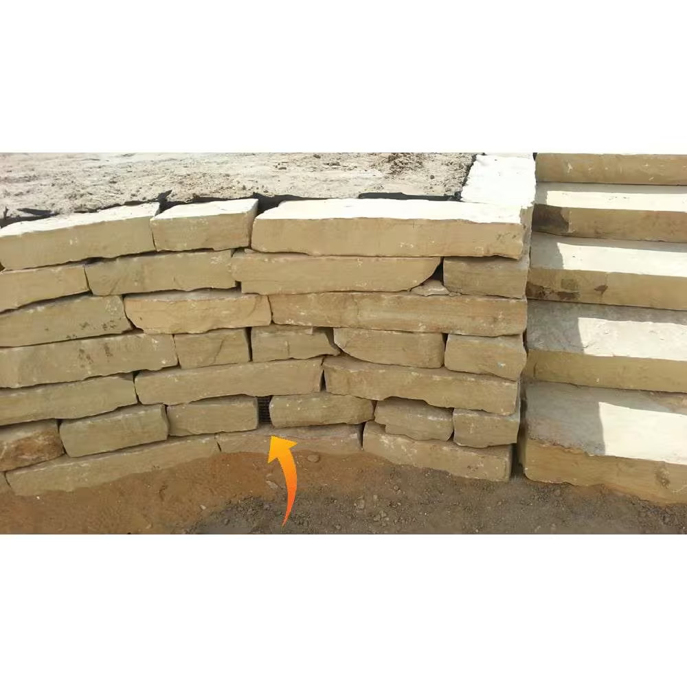 Universal Retaining Wall Block Drain Black