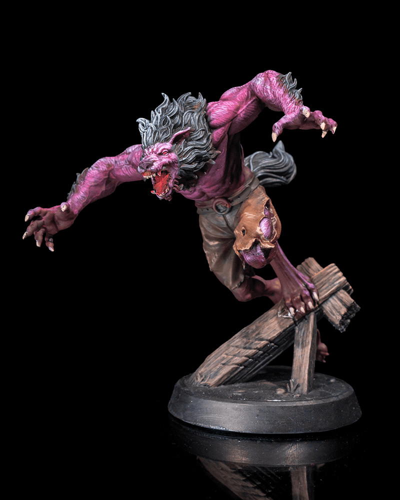 DnD Werewolf Arnou Strahd Miniature 32mm Scale