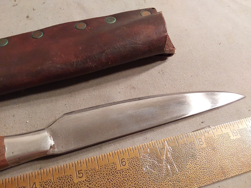 C Cox Jr Nail File Custom Made Fixed Blade Knife