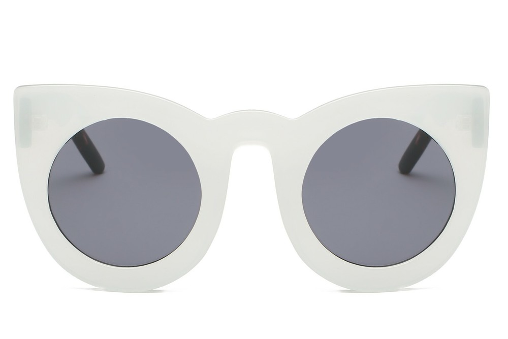 Women Round Cat Eye Oversize Sunglasses