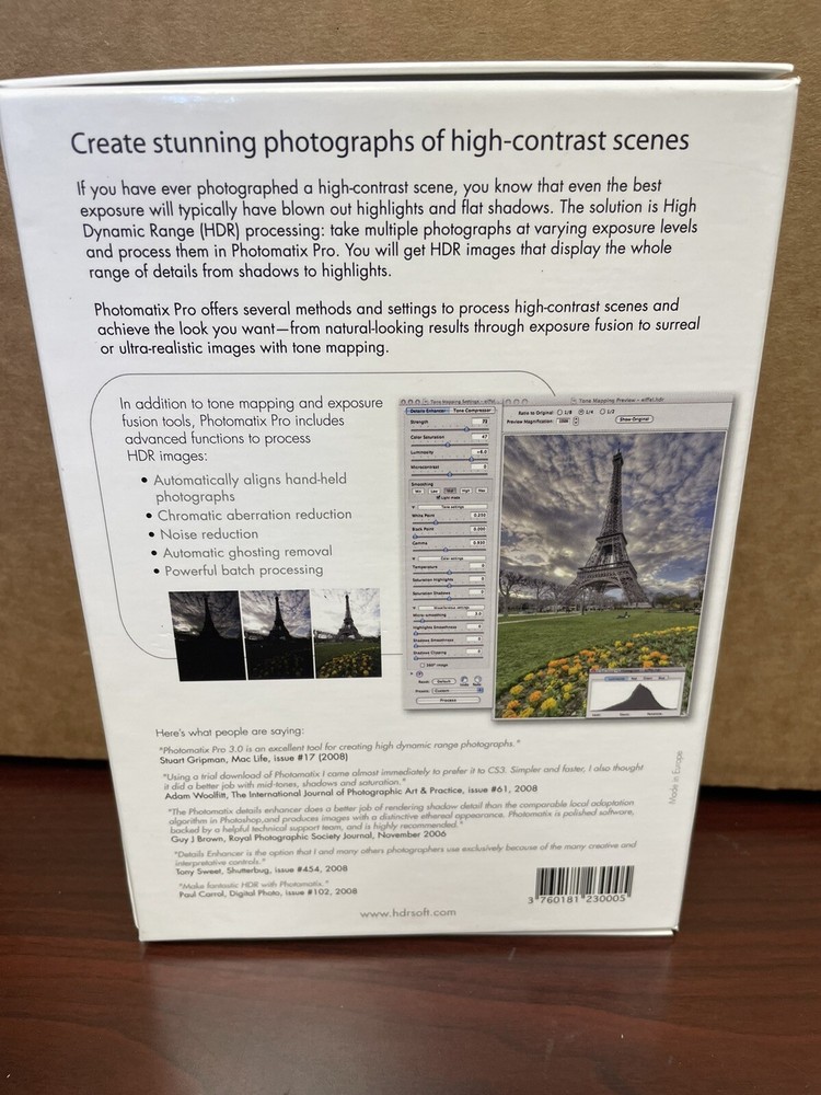 Photomatix Pro 3 Photography Software PC & Mac High Dynamic Range