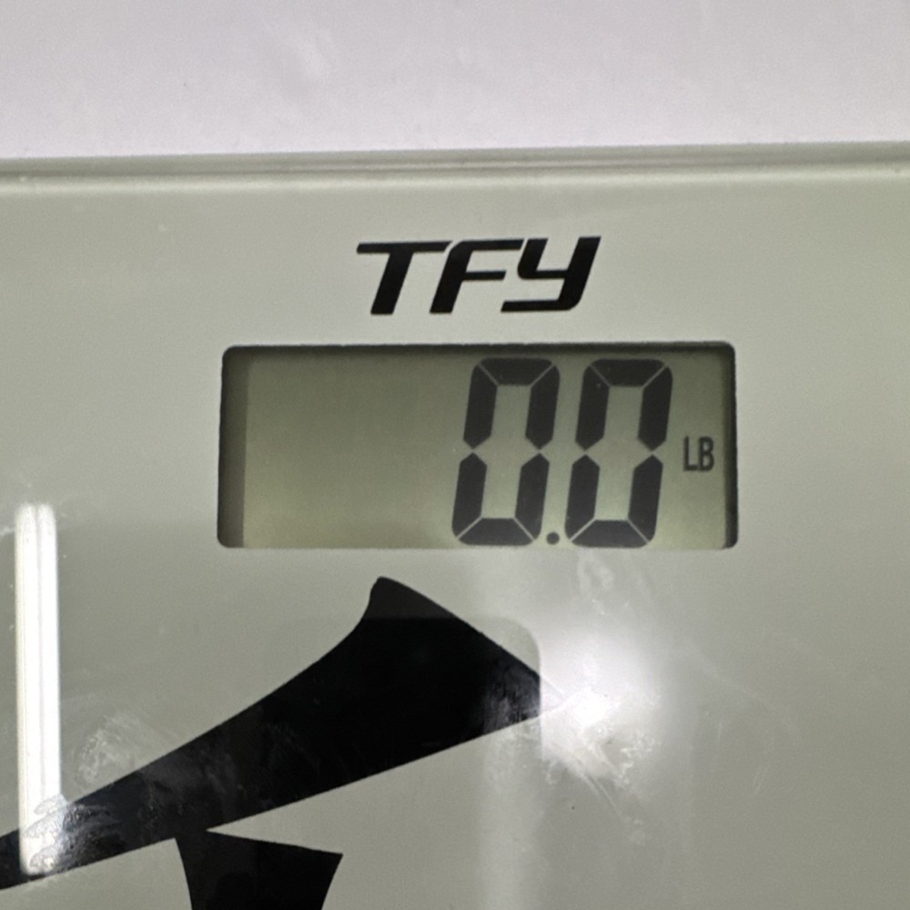 TFY Digital Bathroom Scale Glass Platform Peace Design Multi-Unit White Black