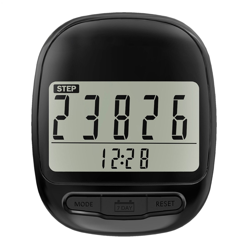 1x LCD Digital Simple Walking Distance Clip on Pedometer Step Counter with Clip