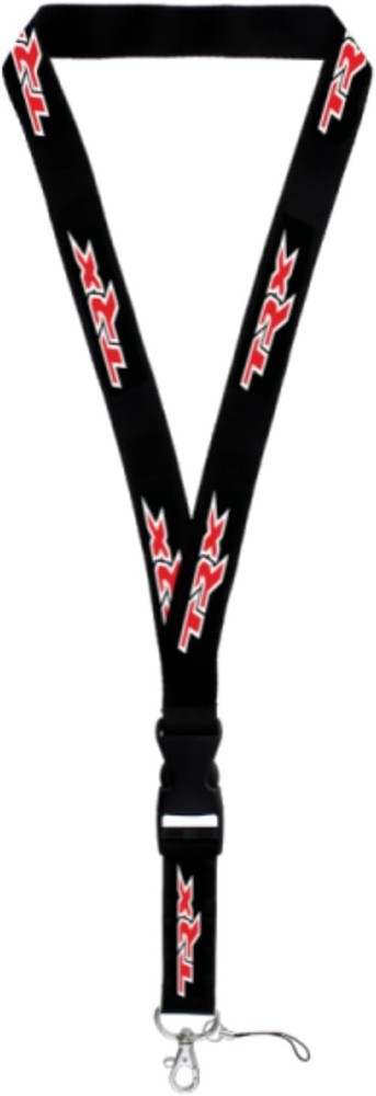 RAM TRX Officially Licensed Lanyard Keychain (Red on Black)