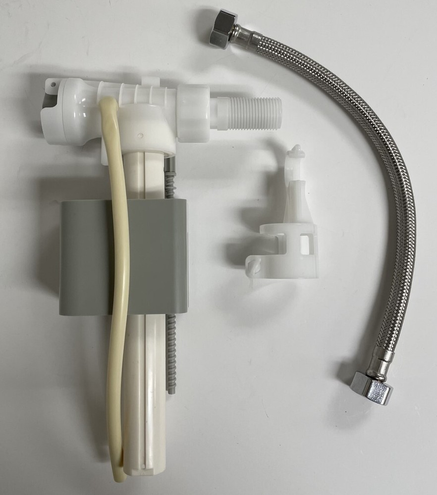 Delta Side Mount Fill Valve with Braided Water Line & Bracket