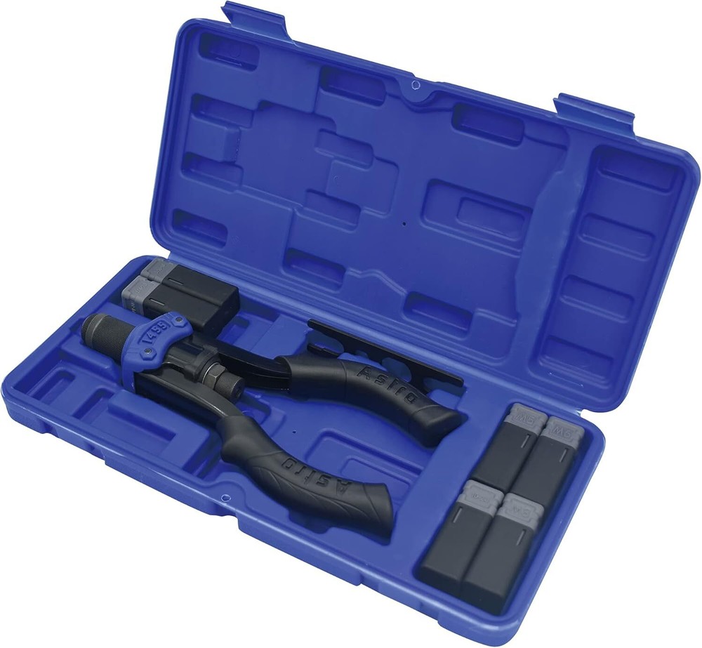 Astro Tools 1455 Hand Rivet Stud Setter Kit - Metric & SAE with Rivet Studs