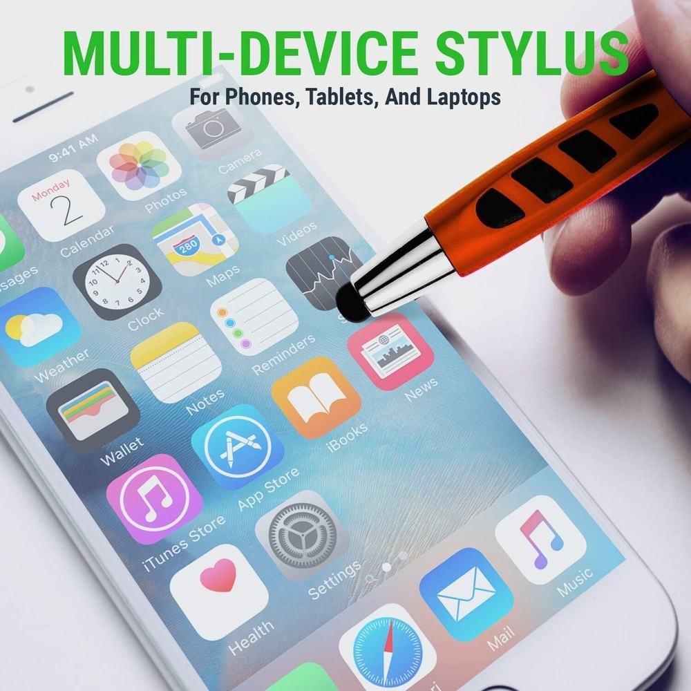 Stylus Pen Set Rubber 7 Pack Sensitive Tip Multi-Use for Tablets, Phones, Wri...