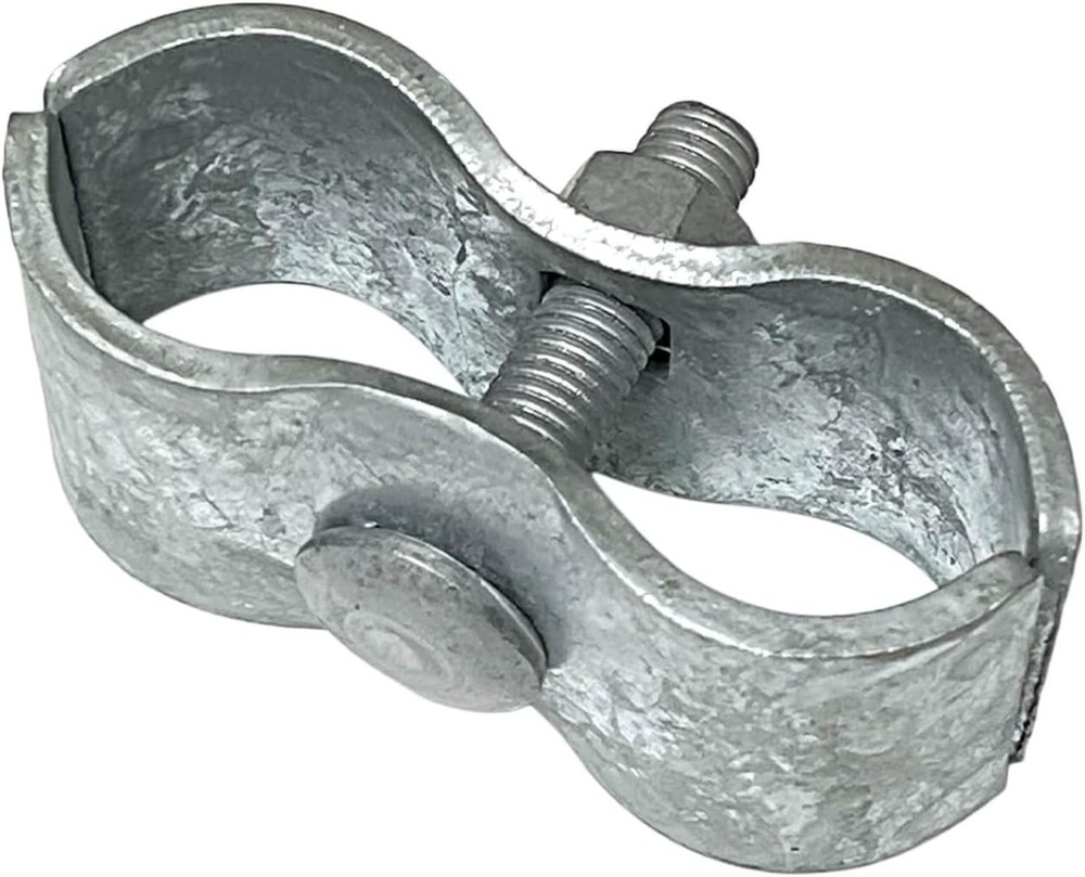 8 Set 1-5/8" Galvanized Steel Saddle & Kennel Clamps for Pipe Panel Frames