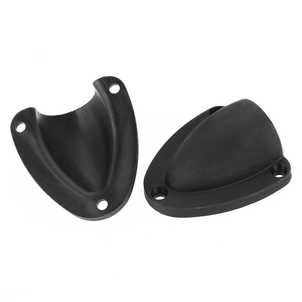 4pc Black Large Boat Marine Clam Shell Ventilator Wire Cable Hose Vent Cover