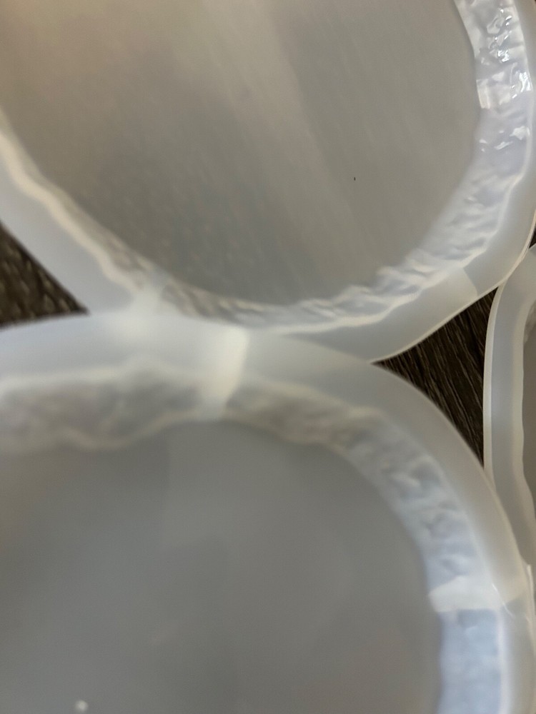 set of 4 Irregular Geode resin coasters molds