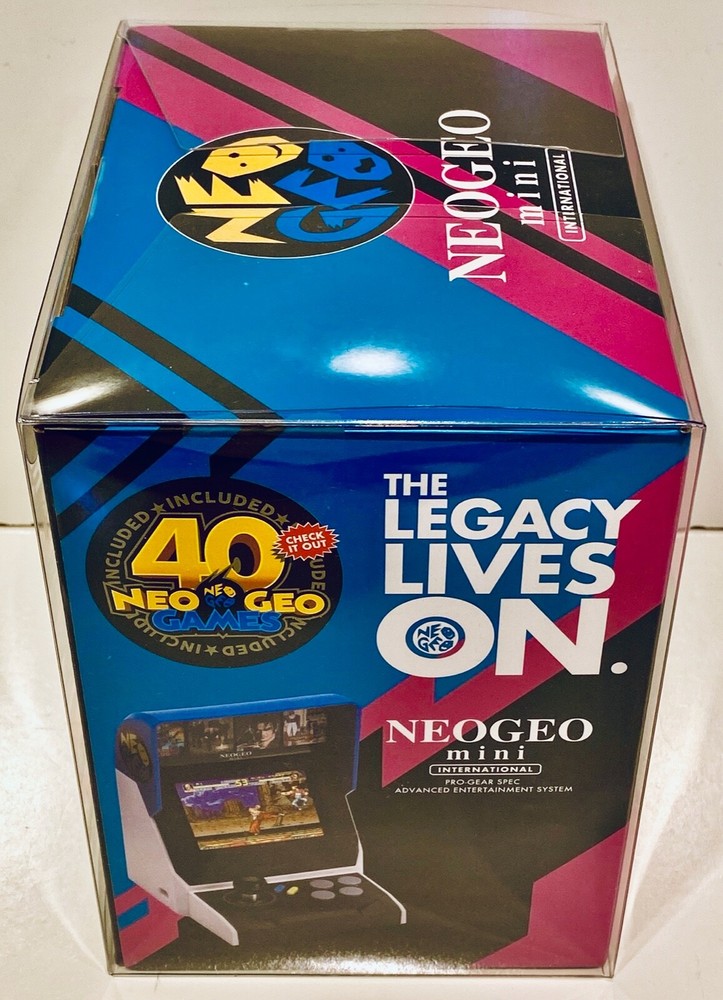 1 Box Protector For NEO GEO MINI (INTERNATIONAL) Console! Clear Display Boxes