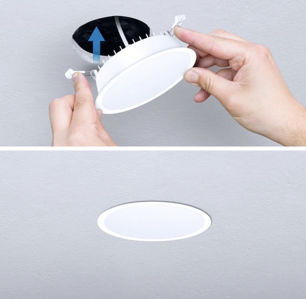 Utilitech 4” 750 Lumens LED Canless Trimless Recessed Downlight Dimmable Light