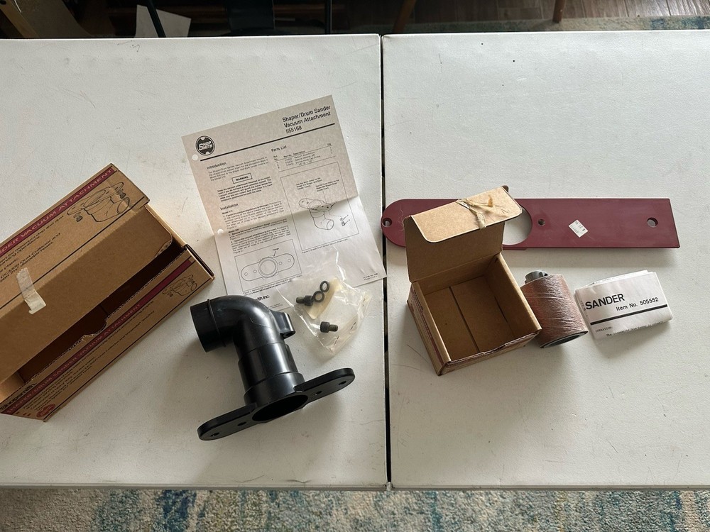ShopSmith Mark V, 520/510/505 M7 Table Insert Drum Sander & Vacuum Attachment