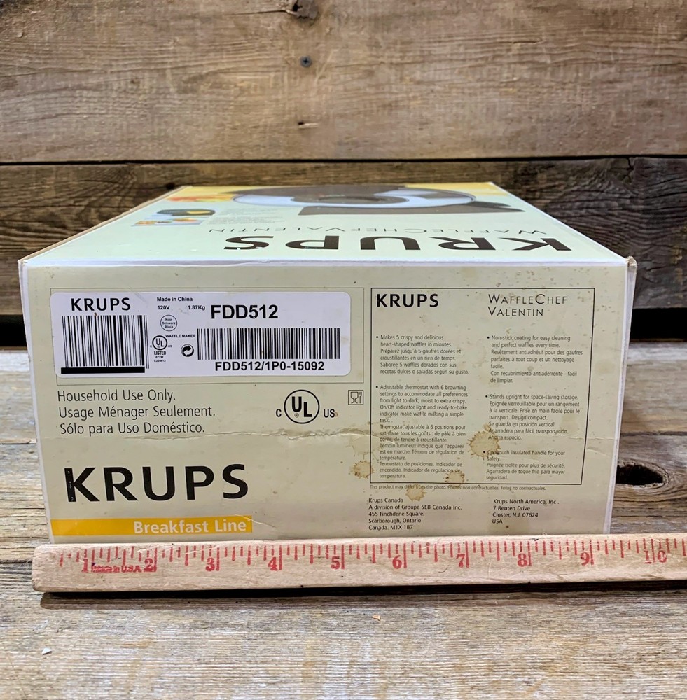 Krups, Breakfast Line, WaffleChef Valentin, FDD512, NIOB