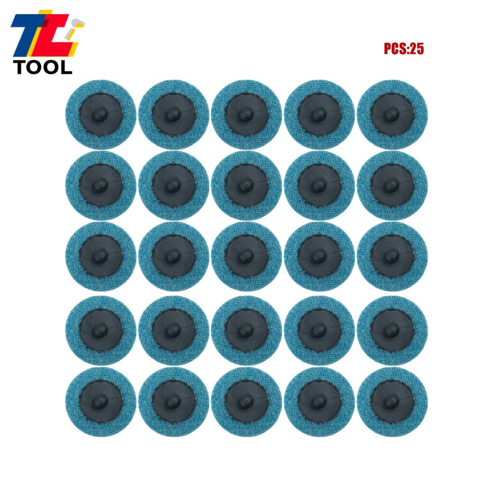25 Pack Surface Conditioning Quick Change Discs 2" Fine Prep Pad Discs